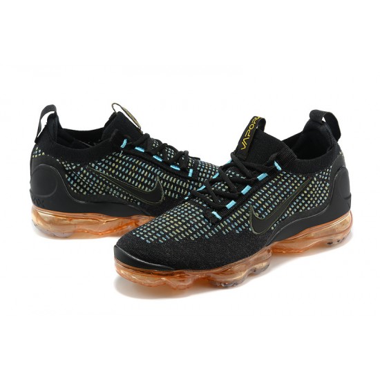 Women/Men Sports Shoes Nike Air VaporMax 2021 Flyknit Black Orange