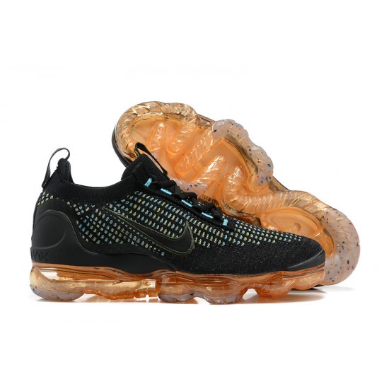 Women/Men Sports Shoes Nike Air VaporMax 2021 Flyknit Black Orange