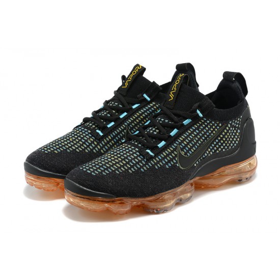 Women/Men Sports Shoes Nike Air VaporMax 2021 Flyknit Black Orange