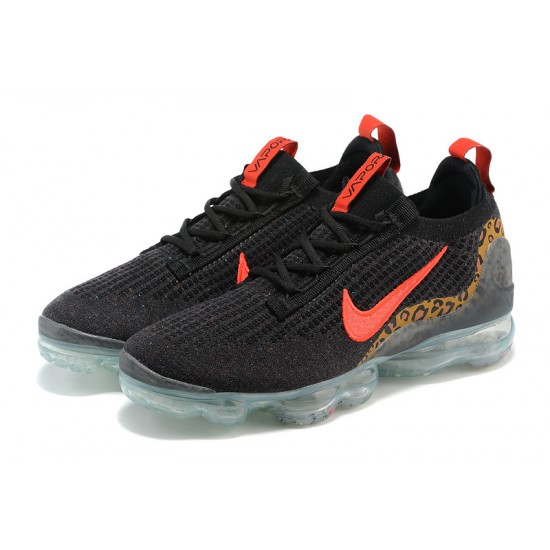 Women/Men Sports Shoes Nike Air VaporMax 2021 Flyknit Black Red