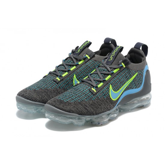 Women/Men Sports Shoes Nike Air VaporMax 2021 Flyknit Grey Blue DB1550-001