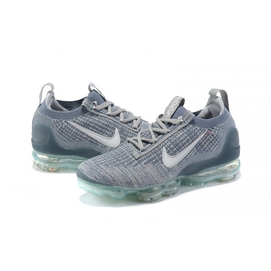 Women/Men Sports Shoes Nike Air VaporMax 2021 Flyknit Grey Blue DH4084-400