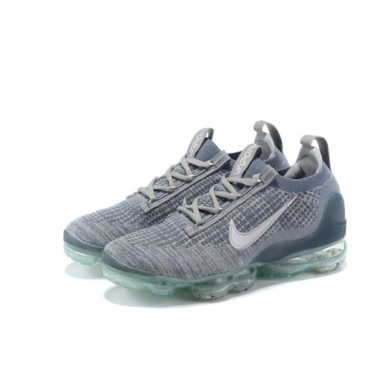 Women/Men Sports Shoes Nike Air VaporMax 2021 Flyknit Grey Blue DH4084-400