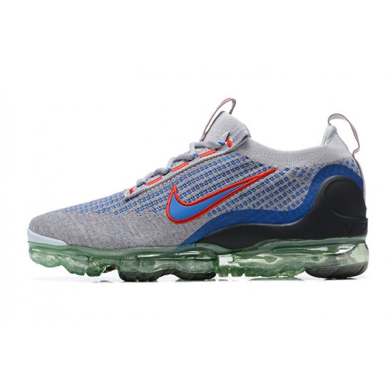 Women/Men Sports Shoes Nike Air VaporMax 2021 Flyknit Grey Blue DX3368-700