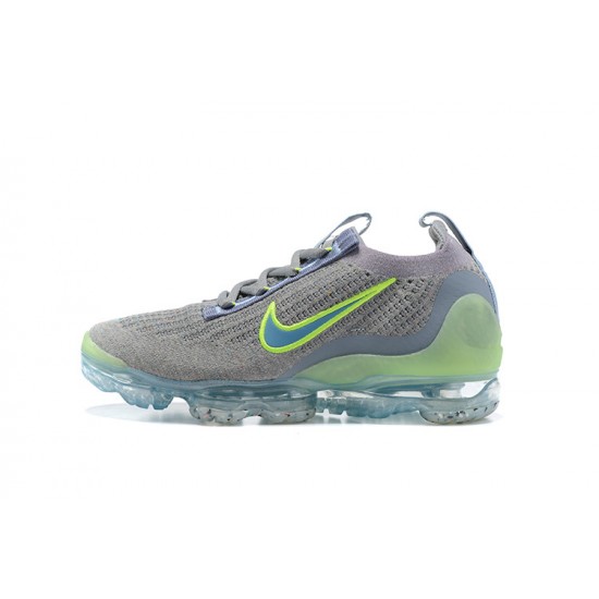 Women/Men Sports Shoes Nike Air VaporMax 2021 Flyknit Grey Green DH4084-003