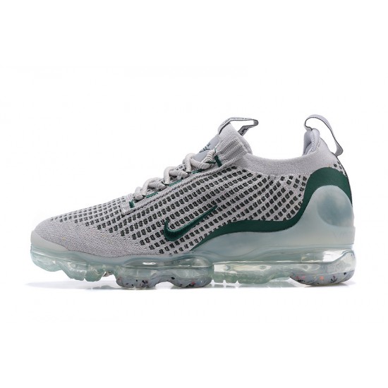 Women/Men Sports Shoes Nike Air VaporMax 2021 Flyknit Grey Green DN3074-001