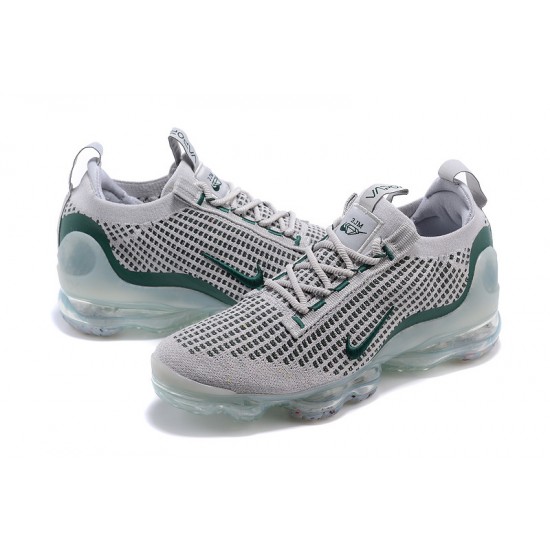 Women/Men Sports Shoes Nike Air VaporMax 2021 Flyknit Grey Green DN3074-001