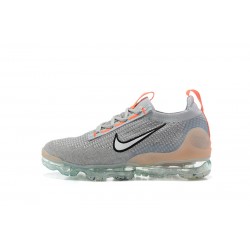 Women/Men Sports Shoes Nike Air VaporMax 2021 Flyknit Grey Orange DH4084-002 