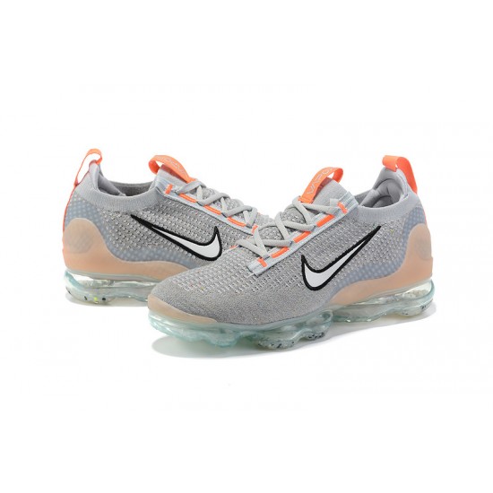 Women/Men Sports Shoes Nike Air VaporMax 2021 Flyknit Grey Orange DH4084-002 