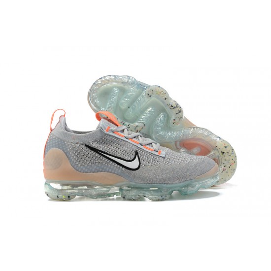 Women/Men Sports Shoes Nike Air VaporMax 2021 Flyknit Grey Orange DH4084-002 