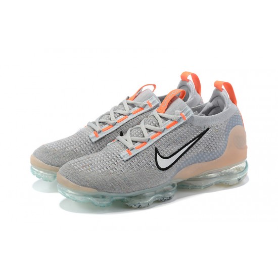 Women/Men Sports Shoes Nike Air VaporMax 2021 Flyknit Grey Orange DH4084-002 