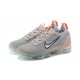 Women/Men Sports Shoes Nike Air VaporMax 2021 Flyknit Grey Orange DH4084-002 