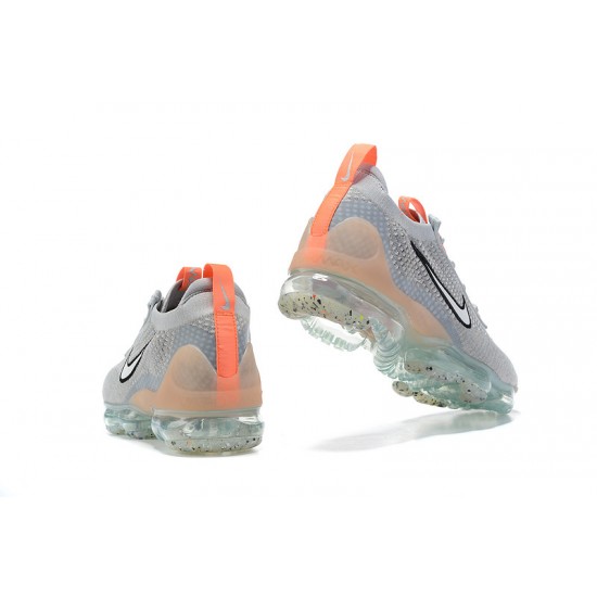 Women/Men Sports Shoes Nike Air VaporMax 2021 Flyknit Grey Orange DH4084-002 