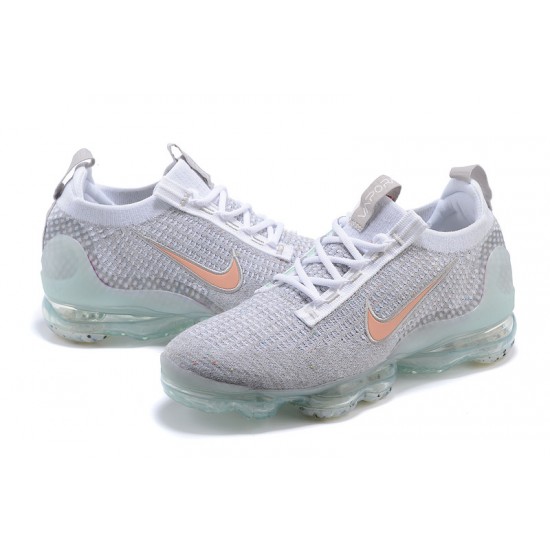 Women/Men Sports Shoes Nike Air VaporMax 2021 Flyknit Grey Orange DH4090-002