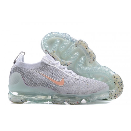 Women/Men Sports Shoes Nike Air VaporMax 2021 Flyknit Grey Orange DH4090-002