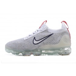 Women/Men Sports Shoes Nike Air VaporMax 2021 Flyknit Grey Red DB1550-003