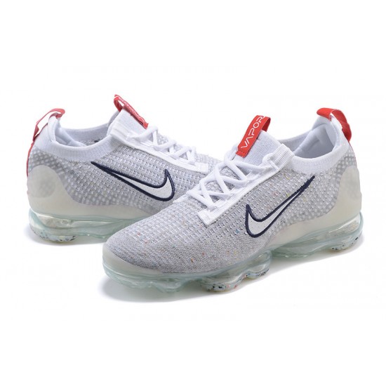 Women/Men Sports Shoes Nike Air VaporMax 2021 Flyknit Grey Red DB1550-003