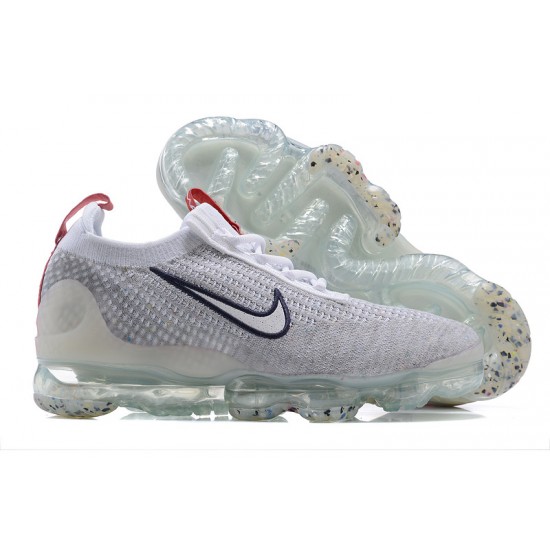 Women/Men Sports Shoes Nike Air VaporMax 2021 Flyknit Grey Red DB1550-003