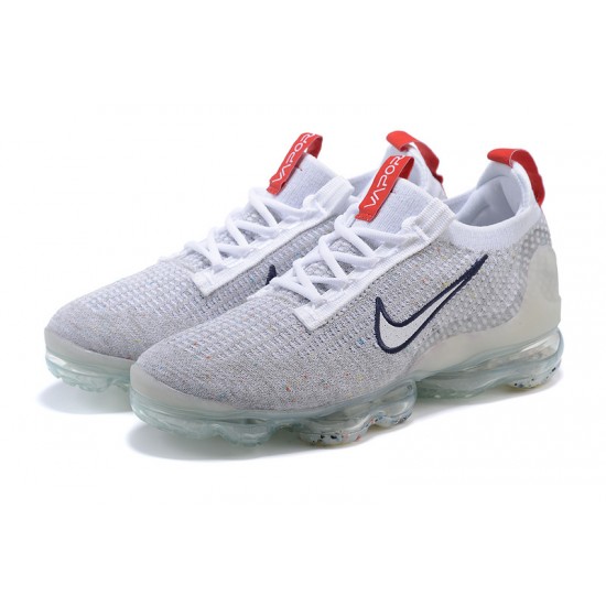 Women/Men Sports Shoes Nike Air VaporMax 2021 Flyknit Grey Red DB1550-003