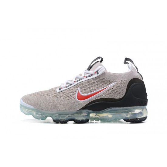 Women/Men Sports Shoes Nike Air VaporMax 2021 Flyknit Grey Red DH4085-003