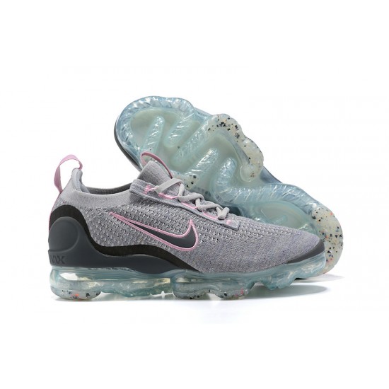 Women/Men Sports Shoes Nike Air VaporMax 2021 Flyknit Pink Grey DB1550-004