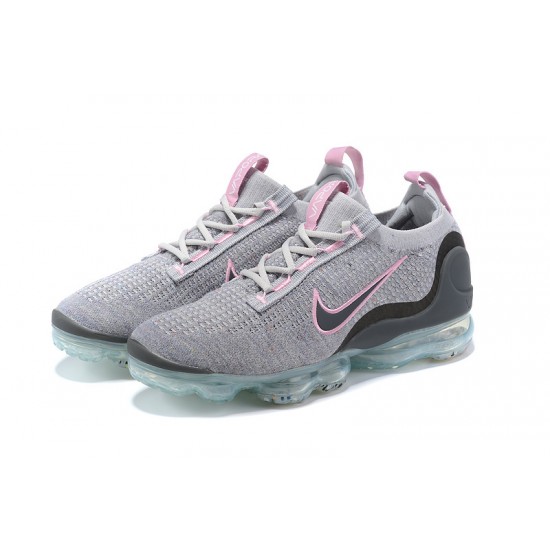 Women/Men Sports Shoes Nike Air VaporMax 2021 Flyknit Pink Grey DB1550-004