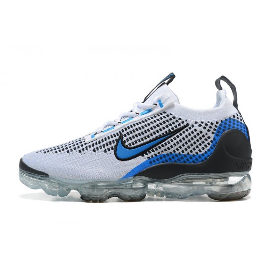 Women/Men Sports Shoes Nike Air VaporMax 2021 Flyknit White Blue DM0025-001