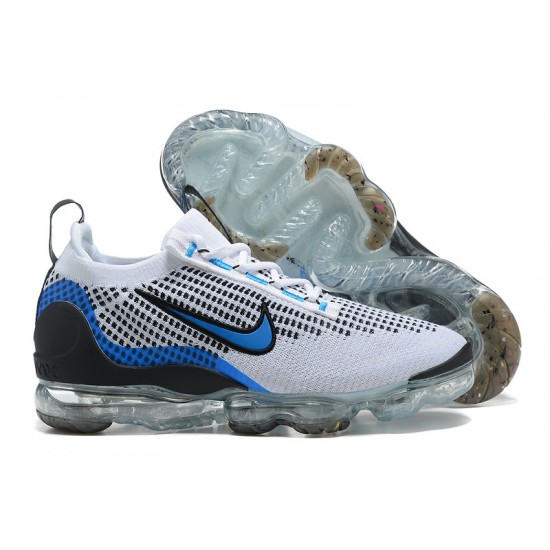 Women/Men Sports Shoes Nike Air VaporMax 2021 Flyknit White Blue DM0025-001