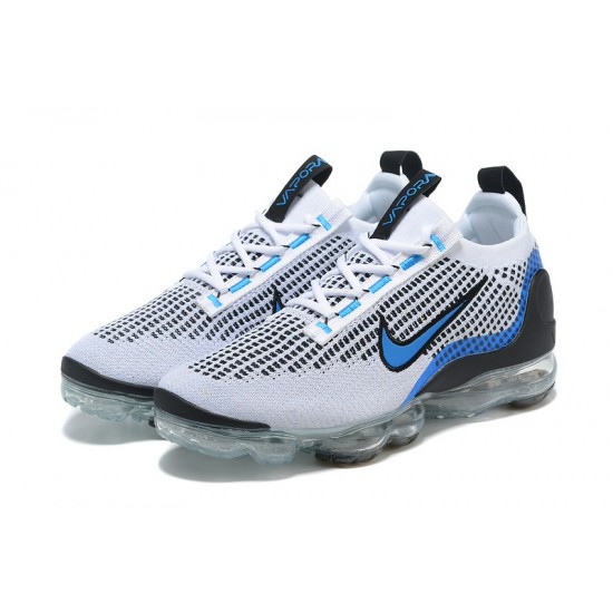 Women/Men Sports Shoes Nike Air VaporMax 2021 Flyknit White Blue DM0025-001