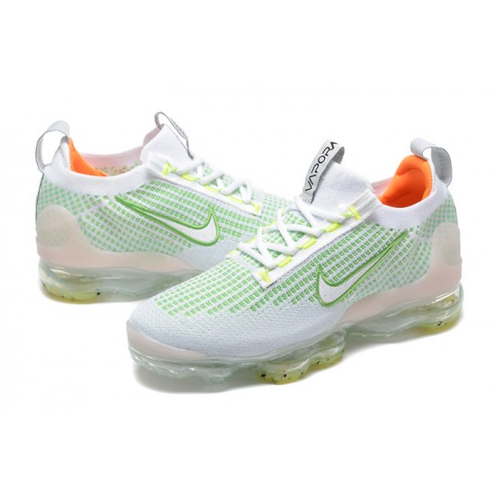 Women/Men Sports Shoes Nike Air VaporMax 2021 Flyknit White Green FD0871-100 