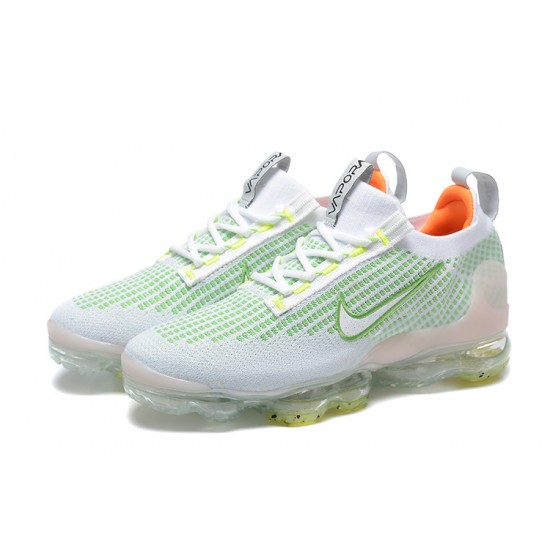 Women/Men Sports Shoes Nike Air VaporMax 2021 Flyknit White Green FD0871-100 