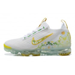 Women/Men Sports Shoes Nike Air VaporMax 2021 Flyknit White Yellow