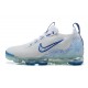 Women/Men Sports Shoes Nike Air VaporMax 2021 Flyknit White and Blue