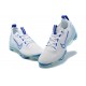 Women/Men Sports Shoes Nike Air VaporMax 2021 Flyknit White and Blue