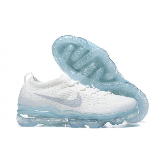 Women/Men Sports Shoes Nike Air VaporMax 2023 Flyknit Pure Platinum White Blue DV1678-002