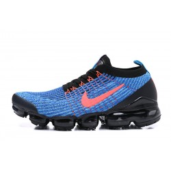 Women/Men Sports Shoes Nike Air VaporMax Flyknit 3 Black Blue AJ6900-015