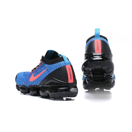 Women/Men Sports Shoes Nike Air VaporMax Flyknit 3 Black Blue AJ6900-015