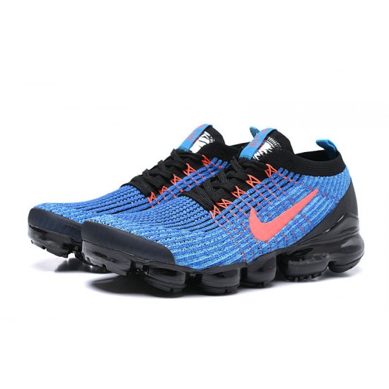 Women/Men Sports Shoes Nike Air VaporMax Flyknit 3 Black Blue AJ6900-015