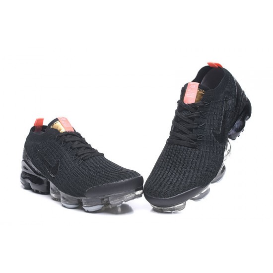 Women/Men Sports Shoes Nike Air VaporMax Flyknit 3 Black Orange