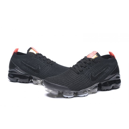 Women/Men Sports Shoes Nike Air VaporMax Flyknit 3 Black Orange