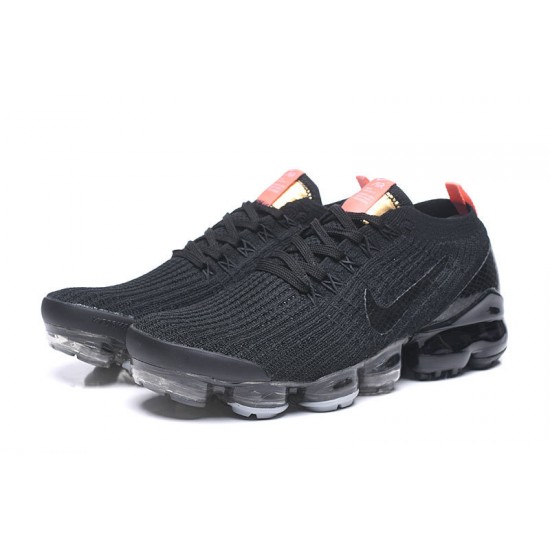 Women/Men Sports Shoes Nike Air VaporMax Flyknit 3 Black Orange