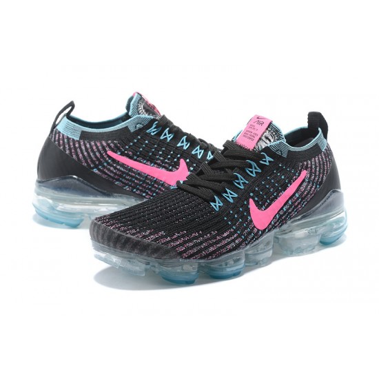 Women/Men Sports Shoes Nike Air VaporMax Flyknit 3 Black Pink AJ5910-101