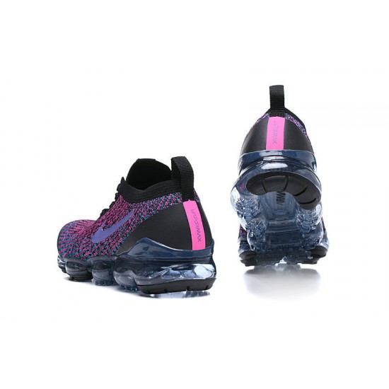 Women/Men Sports Shoes Nike Air VaporMax Flyknit 3 Black Purple AJ6900-009