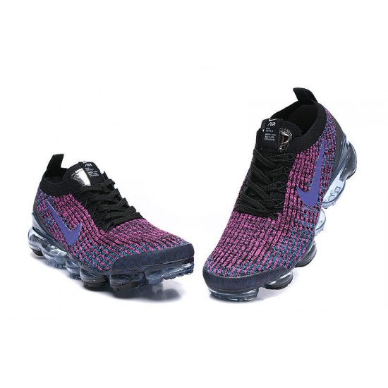 Women/Men Sports Shoes Nike Air VaporMax Flyknit 3 Black Purple AJ6900-009