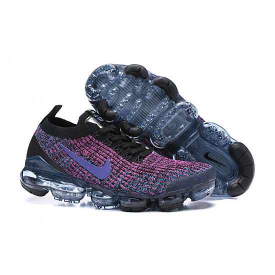 Women/Men Sports Shoes Nike Air VaporMax Flyknit 3 Black Purple AJ6900-009