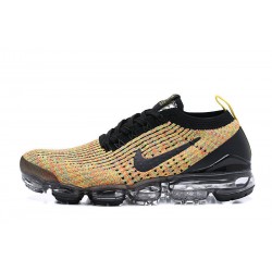 Women/Men Sports Shoes Nike Air VaporMax Flyknit 3 Black Yellow  AJ6900-006