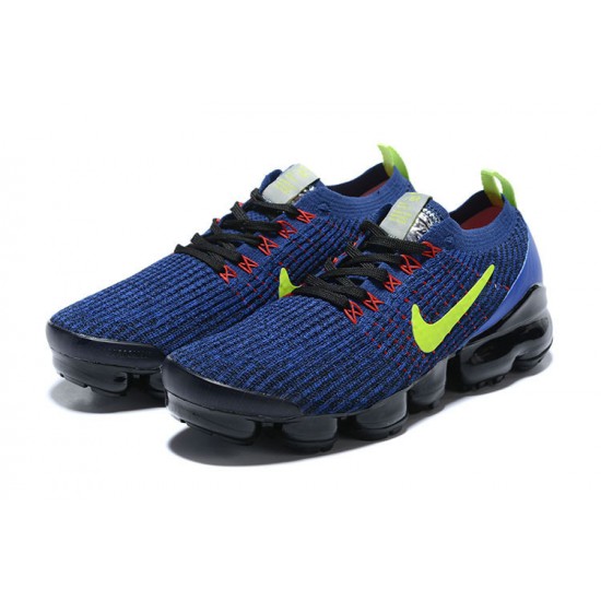 Women/Men Sports Shoes Nike Air VaporMax Flyknit 3 Blue Green