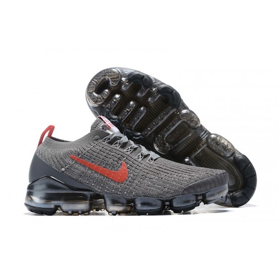 Women/Men Sports Shoes Nike Air VaporMax Flyknit 3 Grey Red CT1270-001