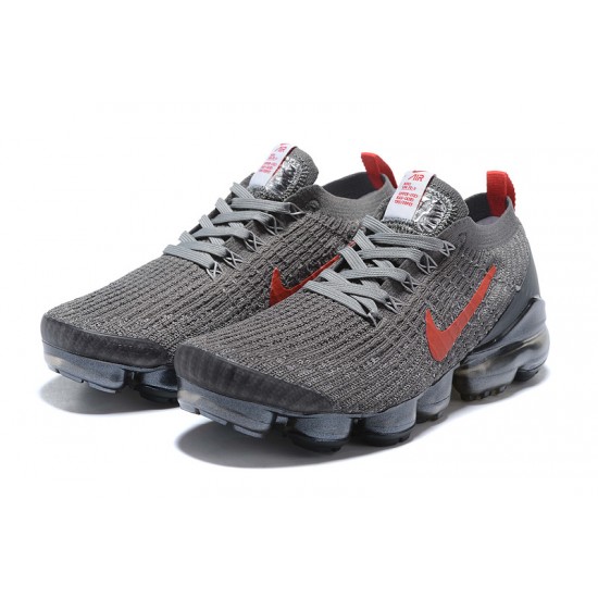 Women/Men Sports Shoes Nike Air VaporMax Flyknit 3 Grey Red CT1270-001