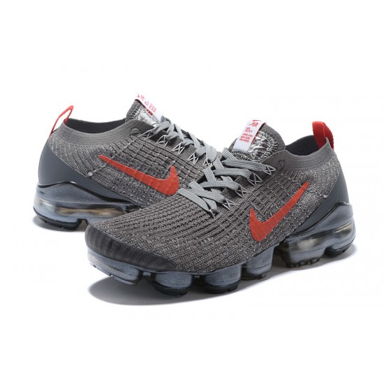 Women/Men Sports Shoes Nike Air VaporMax Flyknit 3 Grey Red CT1270-001